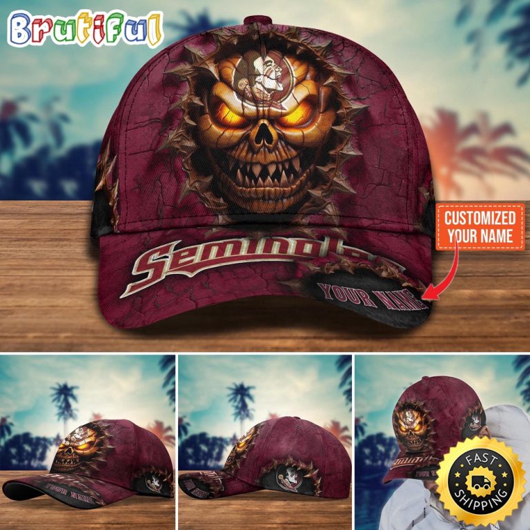 NCAA Florida State Seminoles Baseball Cap Halloween Custom Cap For This Season
