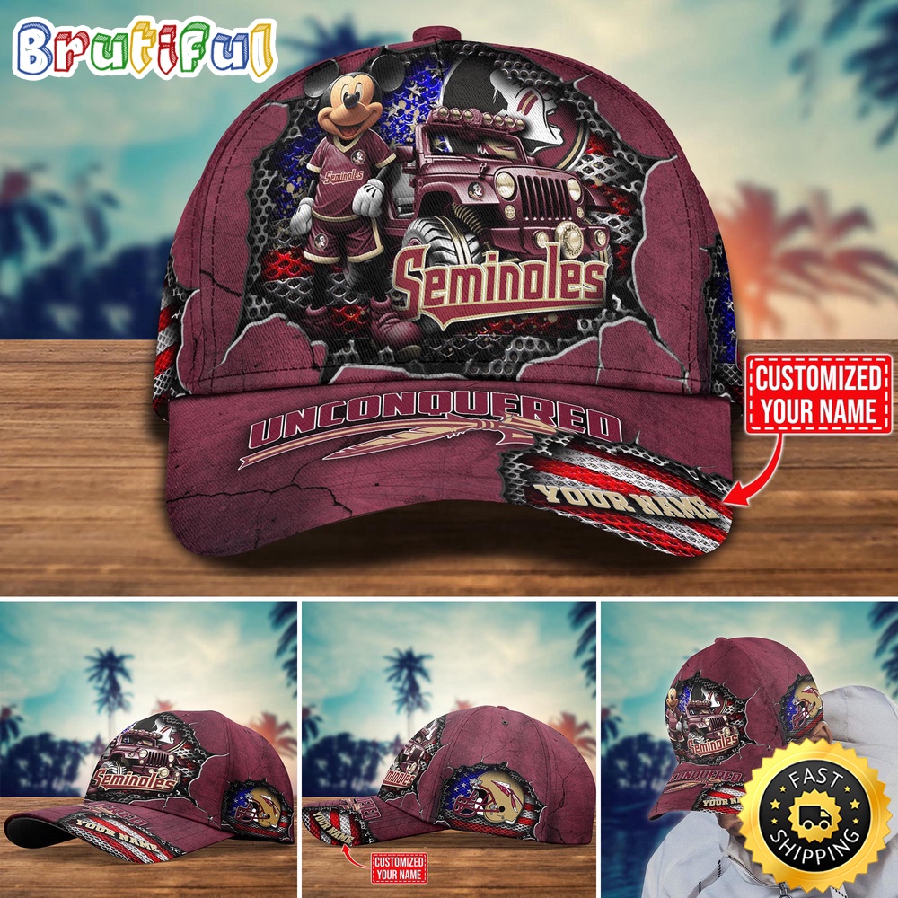 NCAA Florida State Seminoles Baseball Cap Trending Customize Cap NCAA Florida State Seminoles Baseball Cap Trending Customize Cap