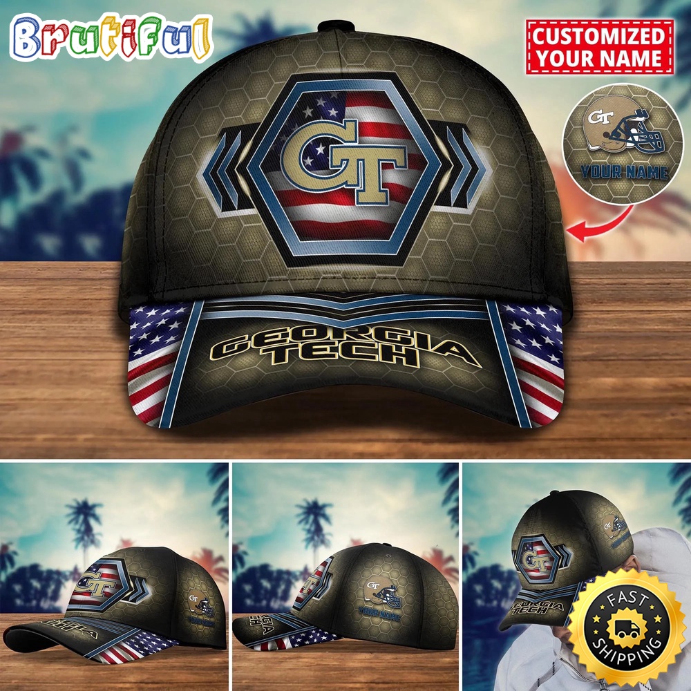 NCAA Georgia Tech Yellow Jackets Baseball Cap Best Trending Custom Name Cap NCAA Georgia Tech Yellow Jackets Baseball Cap Best Trending Custom Name Cap