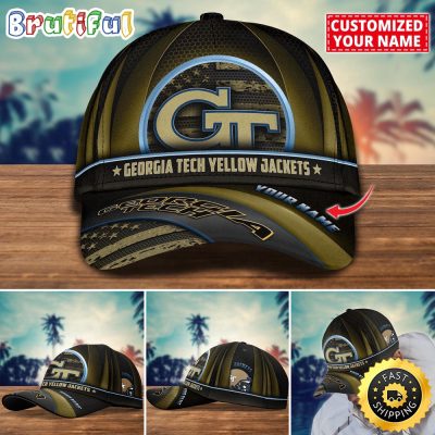 NCAA Georgia Tech Yellow Jackets Baseball Cap Custom Cap For Football Fans