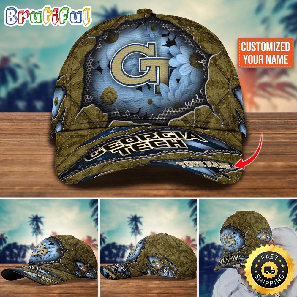 NCAA Georgia Tech Yellow Jackets Baseball Cap Custom Cap Trending NCAA Georgia Tech Yellow Jackets Baseball Cap Custom Cap Trending