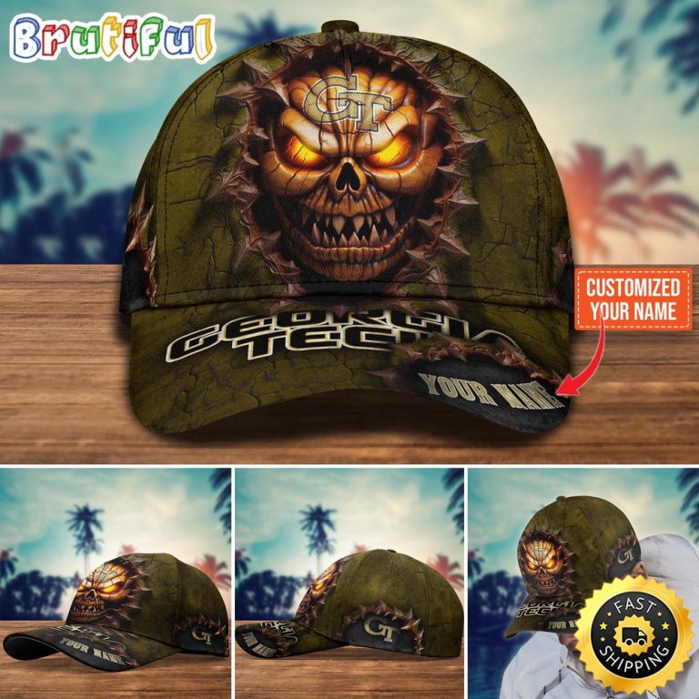 NCAA Georgia Tech Yellow Jackets Baseball Cap Halloween Custom Cap For This Season