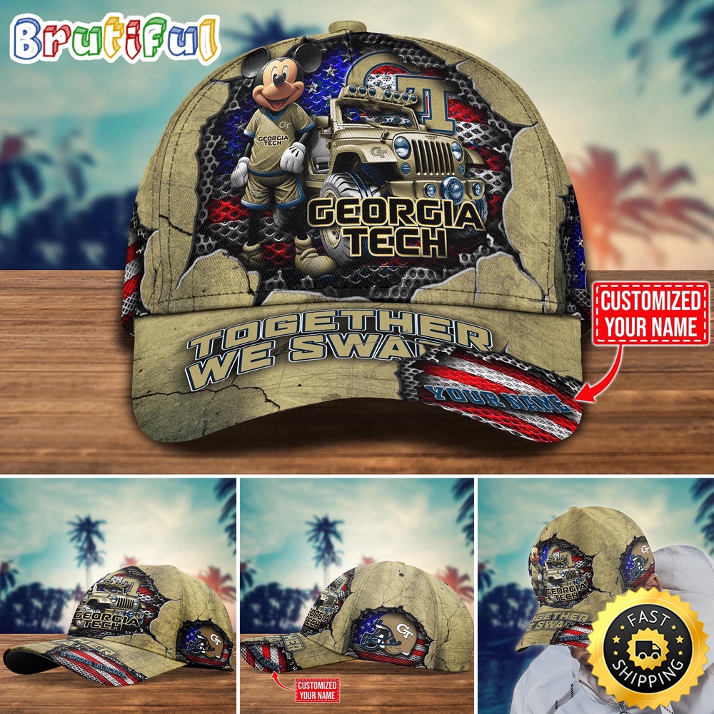 NCAA Georgia Tech Yellow Jackets Baseball Cap Trending Customize Cap NCAA Georgia Tech Yellow Jackets Baseball Cap Trending Customize Cap