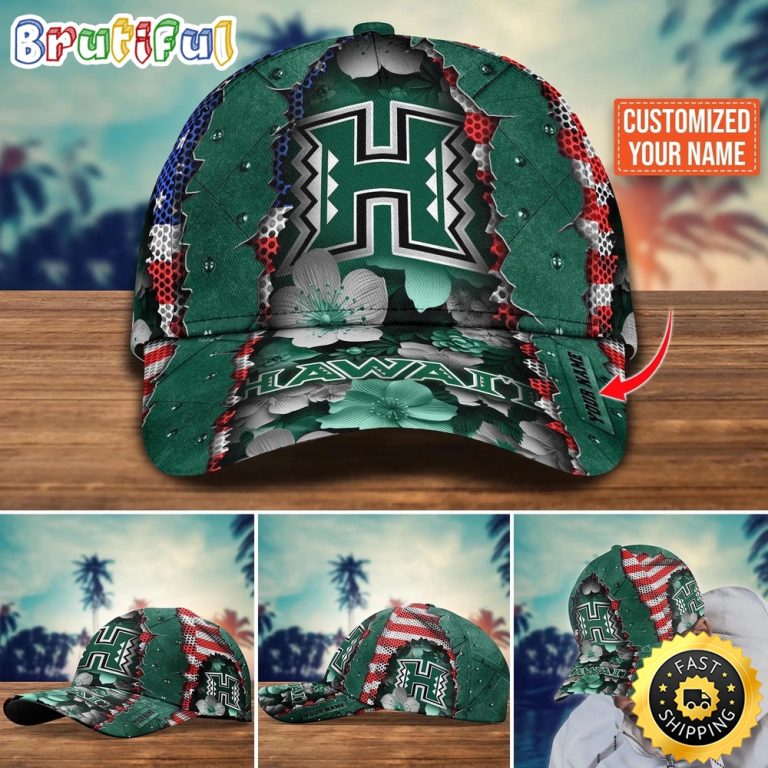 NCAA Hawaii Rainbow Warriors Baseball Cap Custom Cap For Fans