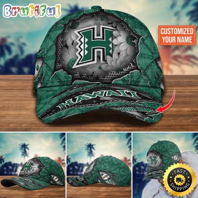 NCAA Hawaii Rainbow Warriors Baseball Cap Custom Cap Trending