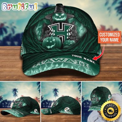 NCAA Hawaii Rainbow Warriors Baseball Cap Halloween Custom Cap For Fans