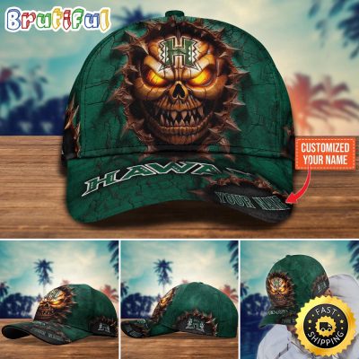 NCAA Hawaii Rainbow Warriors Baseball Cap Halloween Custom Cap For This Season
