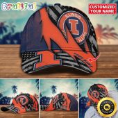 NCAA Illinois Fighting Illini Baseball Cap Custom Cap For Sport Fans