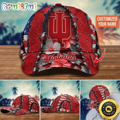 NCAA Indiana Hoosiers Baseball Cap Custom Cap For Fans