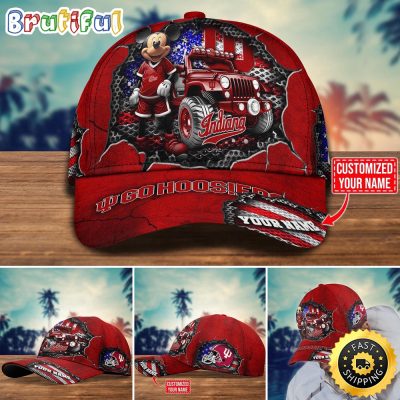 NCAA Indiana Hoosiers Baseball Cap Trending Customize Cap
