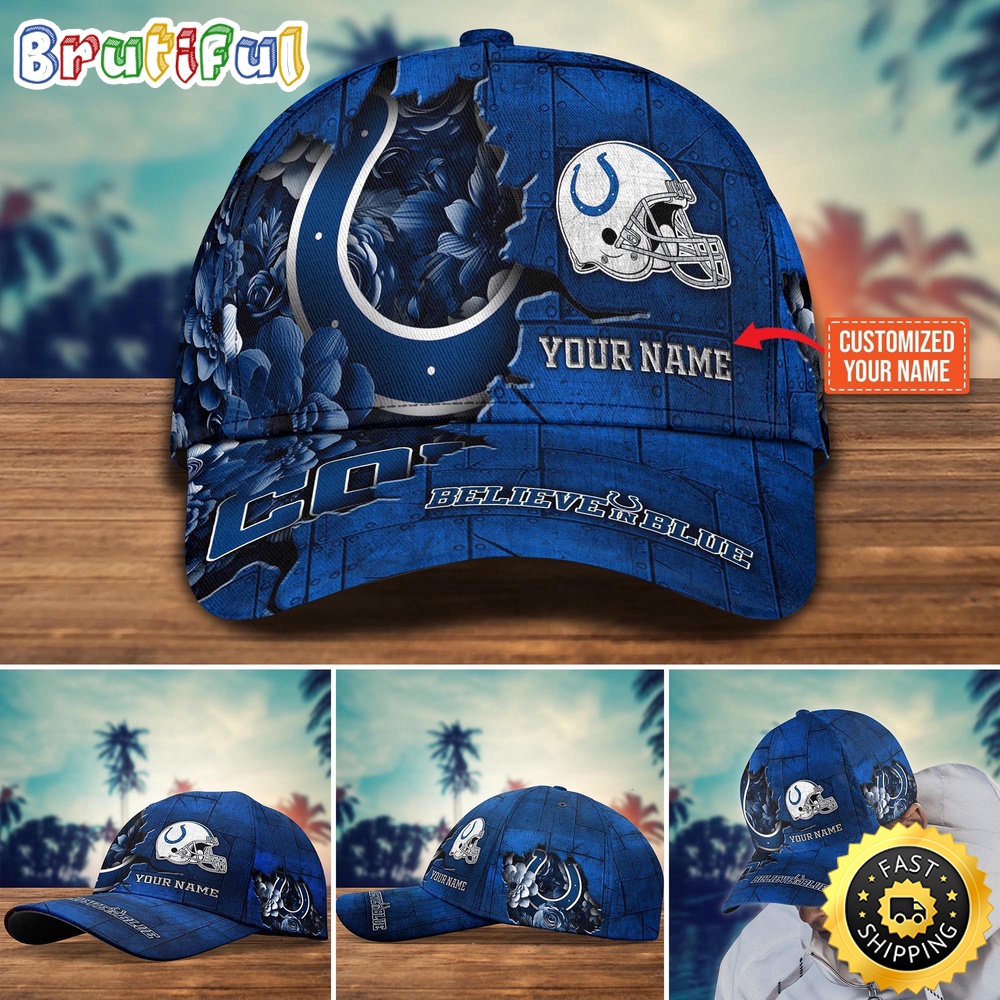 NCAA Indianapolis Colts Baseball Cap Custom Hat For Fans NCAA Indianapolis Colts Baseball Cap Custom Hat For Fans