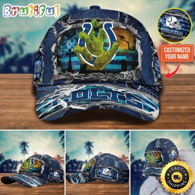 NCAA Indianapolis Colts Baseball Cap Halloween Custom Name Cap