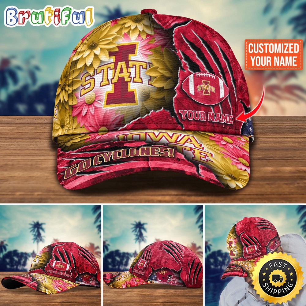 NCAA Iowa State Cyclones Baseball Cap Custom Hat For Fans New Arrivals