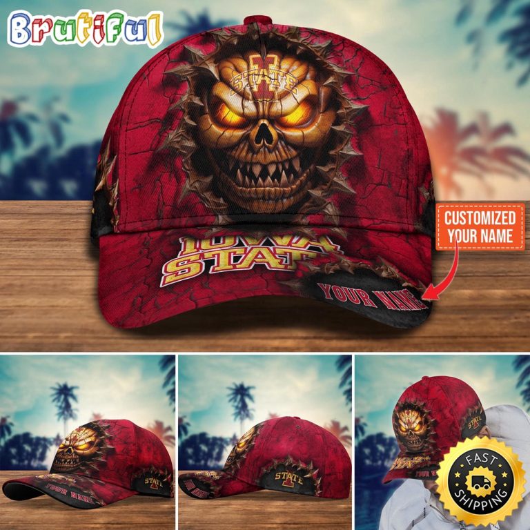 NCAA Iowa State Cyclones Baseball Cap Halloween Custom Cap For This Season