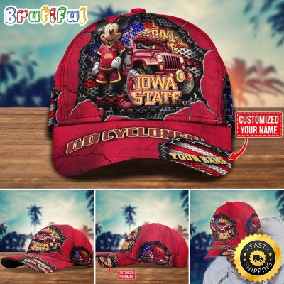 NCAA Iowa State Cyclones Baseball Cap Trending Customize Cap