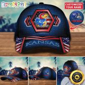 NCAA Kansas Jayhawks Baseball Cap Best Trending Custom Name Cap