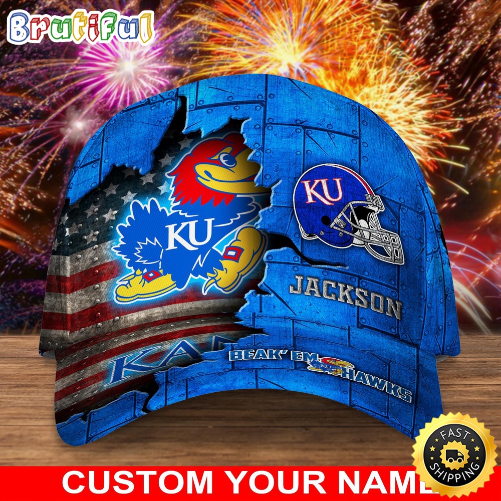 NCAA Kansas Jayhawks Baseball Cap Custom Cap Go Sports Teams