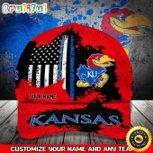 NCAA Kansas Jayhawks Baseball Cap Your Name Custom Baseball Cap
