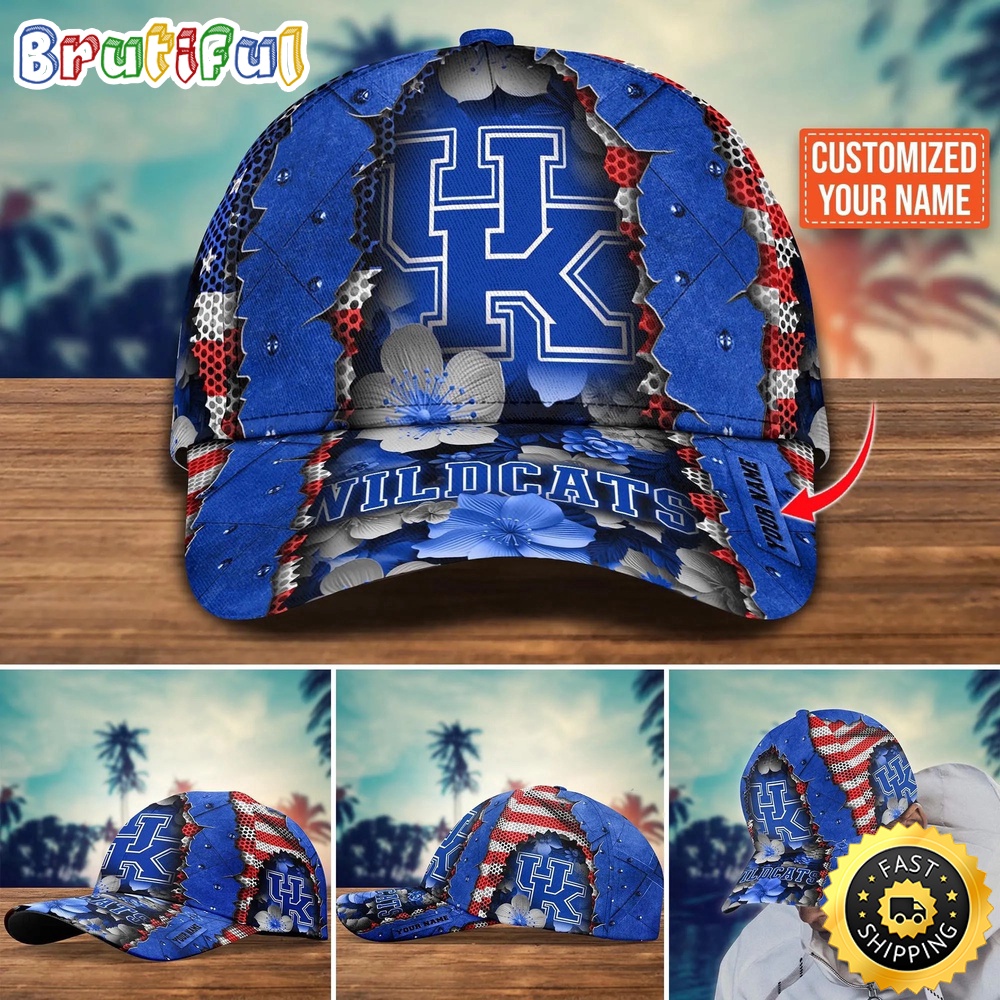 NCAA Kentucky Wildcats Baseball Cap Custom Cap For Fans