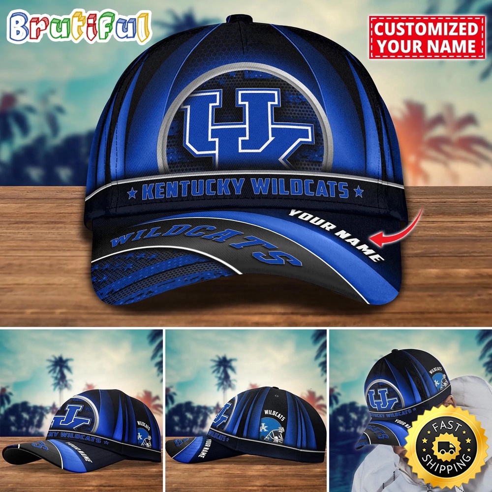 NCAA Kentucky Wildcats Baseball Cap Custom Cap For Football Fans