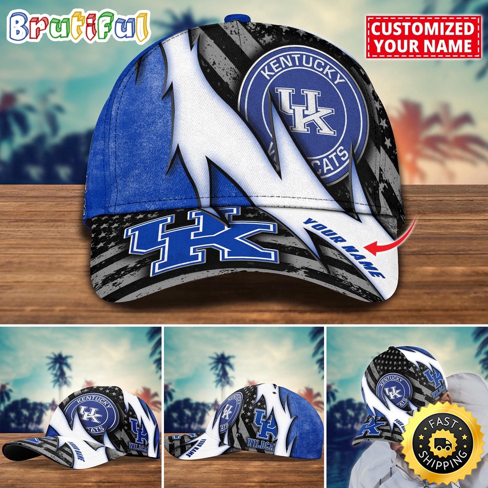 NCAA Kentucky Wildcats Baseball Cap Custom Cap For Sport Fans