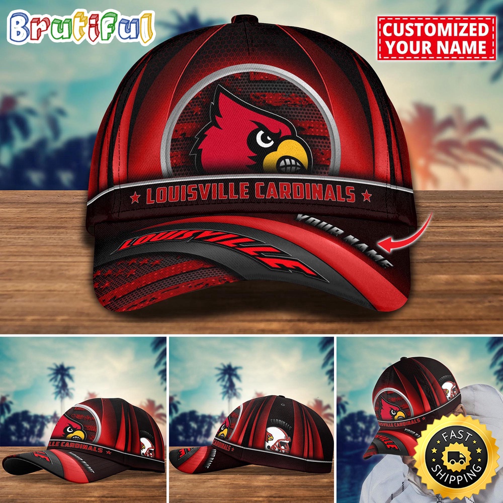 NCAA Louisville Cardinals Baseball Cap Custom Cap For Football Fans