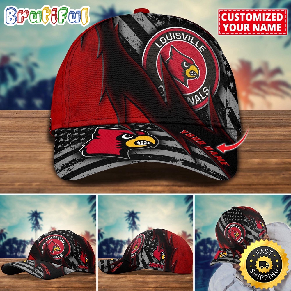 NCAA Louisville Cardinals Baseball Cap Custom Cap For Sport Fans