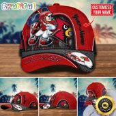 NCAA Louisville Cardinals Baseball Cap Mickey Mouse Custom Cap For Fans