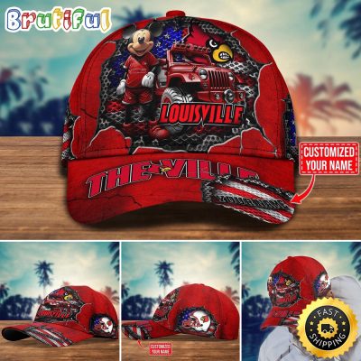 NCAA Louisville Cardinals Baseball Cap Trending Customize Cap