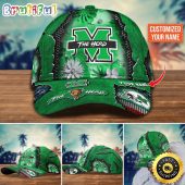 NCAA Marshall Thundering Herd Baseball Cap Flag Flower Custom Name Cap