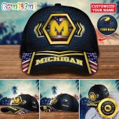 NCAA Michigan Wolverines Baseball Cap Best Trending Custom Name Cap