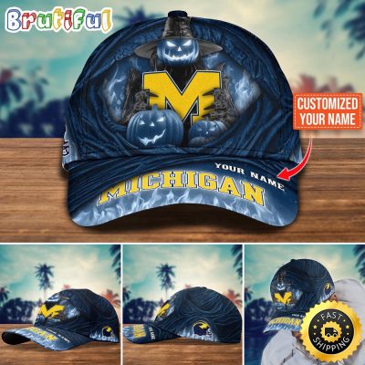 NCAA Michigan Wolverines Baseball Cap Halloween Custom Cap For Fans