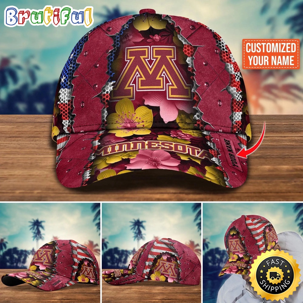 NCAA Minnesota Golden Gophers Baseball Cap Custom Cap For Fans