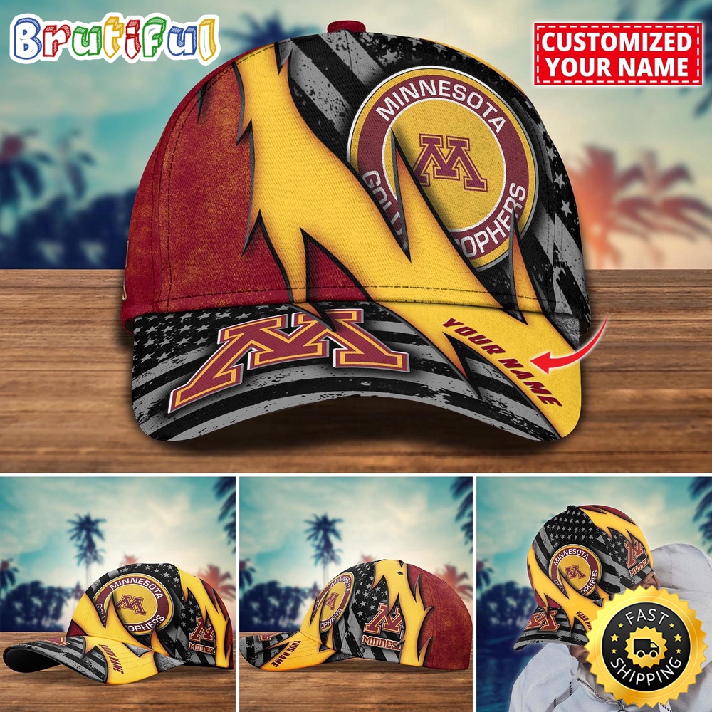 NCAA Minnesota Golden Gophers Baseball Cap Custom Cap For Sport Fans