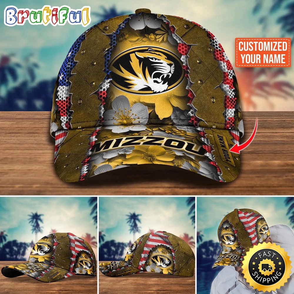 NCAA Missouri Tigers Baseball Cap Custom Cap For Fans