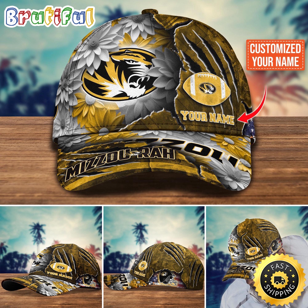 NCAA Missouri Tigers Baseball Cap Custom Hat For Fans New Arrivals