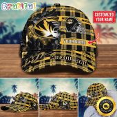 NCAA Missouri Tigers Baseball Cap Flower Custom Name Cap