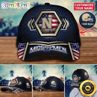 NCAA Navy Midshipmen Baseball Cap Best Trending Custom Name Cap
