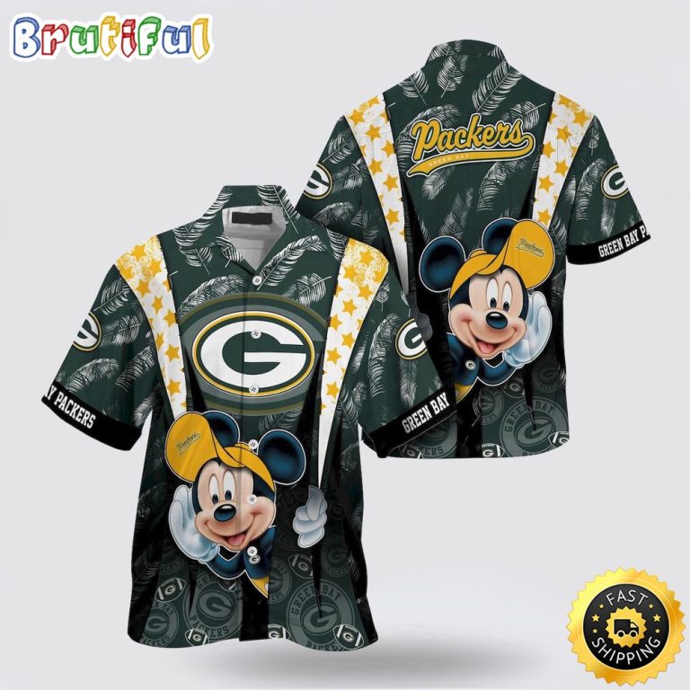 NFL Green Bay Packers Hawaiian Shirt Mickey Mouse Ball