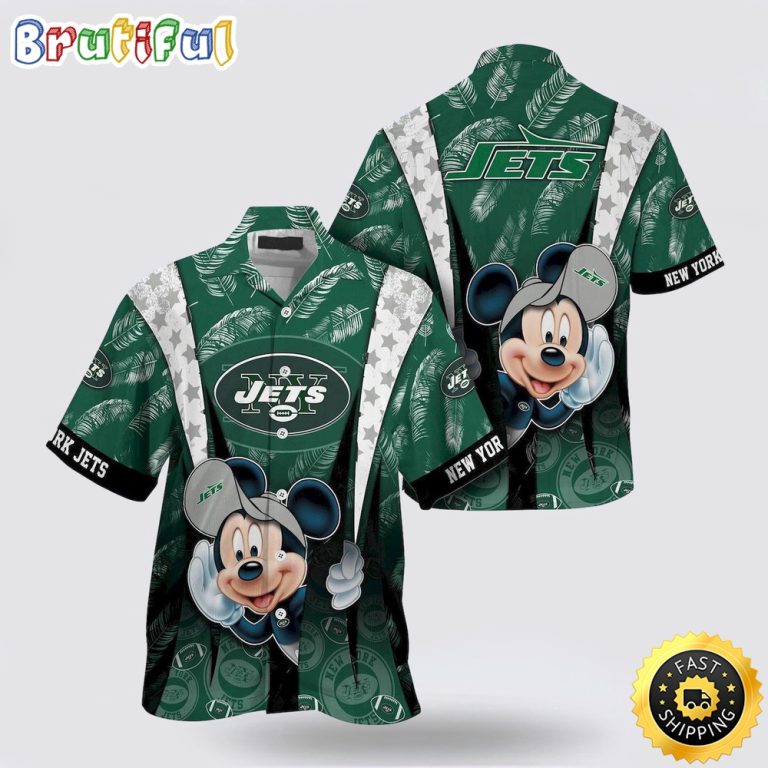NFL New York Jets Hawaiian Shirt Mickey Mouse Ball