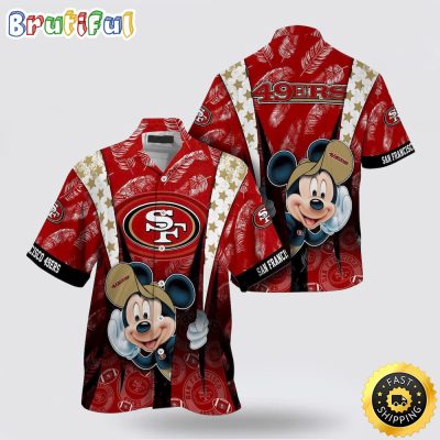 NFL San Francisco 49ers Hawaiian Shirt Mickey Mouse Ball