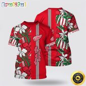 NHL Detroit Red Wings All Over Print T Shirt Tropical Tropical Forest Floral Pattern Summer T Shirt