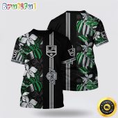 NHL Los Angeles Kings All Over Print T Shirt Tropical Tropical Forest Floral Pattern Summer T Shirt