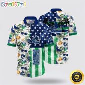 NHL Vancouver Canucks Hawaiian Shirt Tropical Hat And Glasses Pattern Summer Hawaiian Shirt