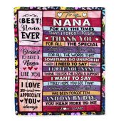 Nana Blanket From Granddaughter Grandson Thank You For The Love Personalized Blanket For Mom Mother S Day Gifts Blanket 1 Ycqmpa.jpg - demo10
