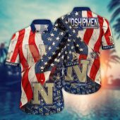 Navy Midshipmen NCAA Flower Aloha Hawaiian Shirt 11, NCAA Hawaiian Shirt