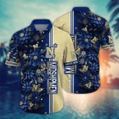 Navy Midshipmen NCAA Flower Aloha Hawaiian Shirt 4, NCAA Hawaiian Shirt