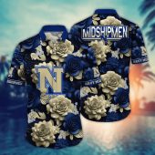 Navy Midshipmen NCAA Flower Aloha Hawaiian Shirt 7, NCAA Hawaiian Shirt