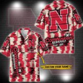 Nebraska Cornhuskers Custom NCAA Aloha Hawaiian Shirt, NCAA Hawaiian Shirt