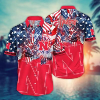 Nebraska Cornhuskers NCAA Flower Aloha Hawaiian Shirt 10, NCAA Hawaiian Shirt